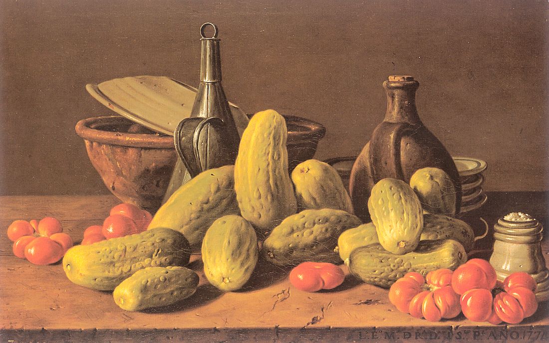 Still Life with Cucumbers and Tomatoes